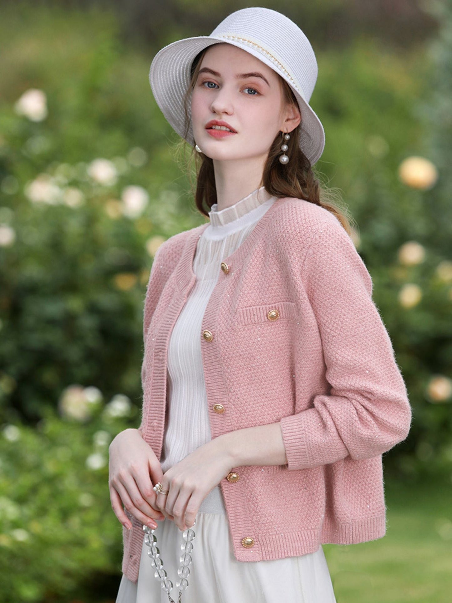 Tweed Knit Cardigan