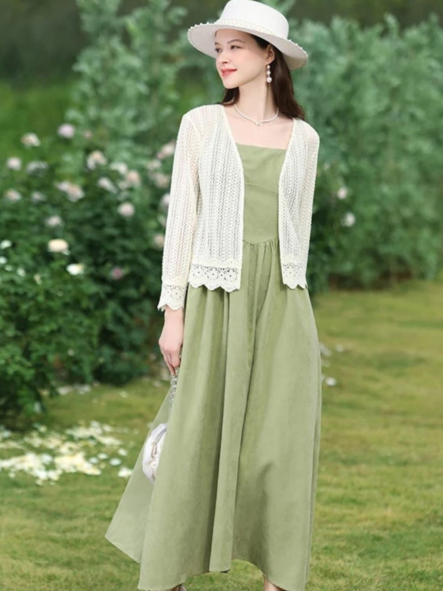 Lightweight Eyelet Lace Cardigan