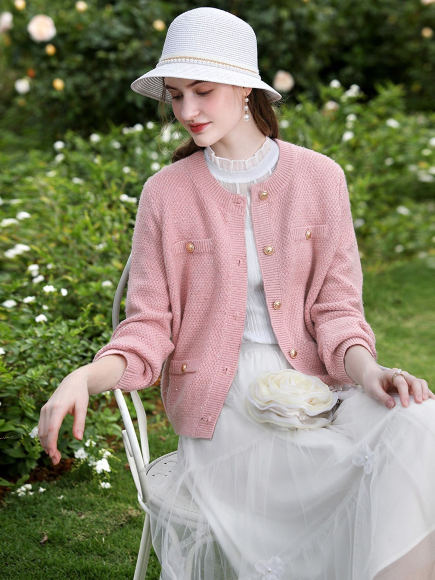Tweed Knit Cardigan